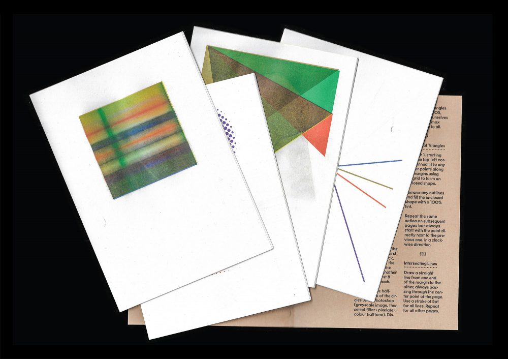 <del>Gradient Squares, Halftone Circles, Directional Triangles, Intersecting Lines</del>