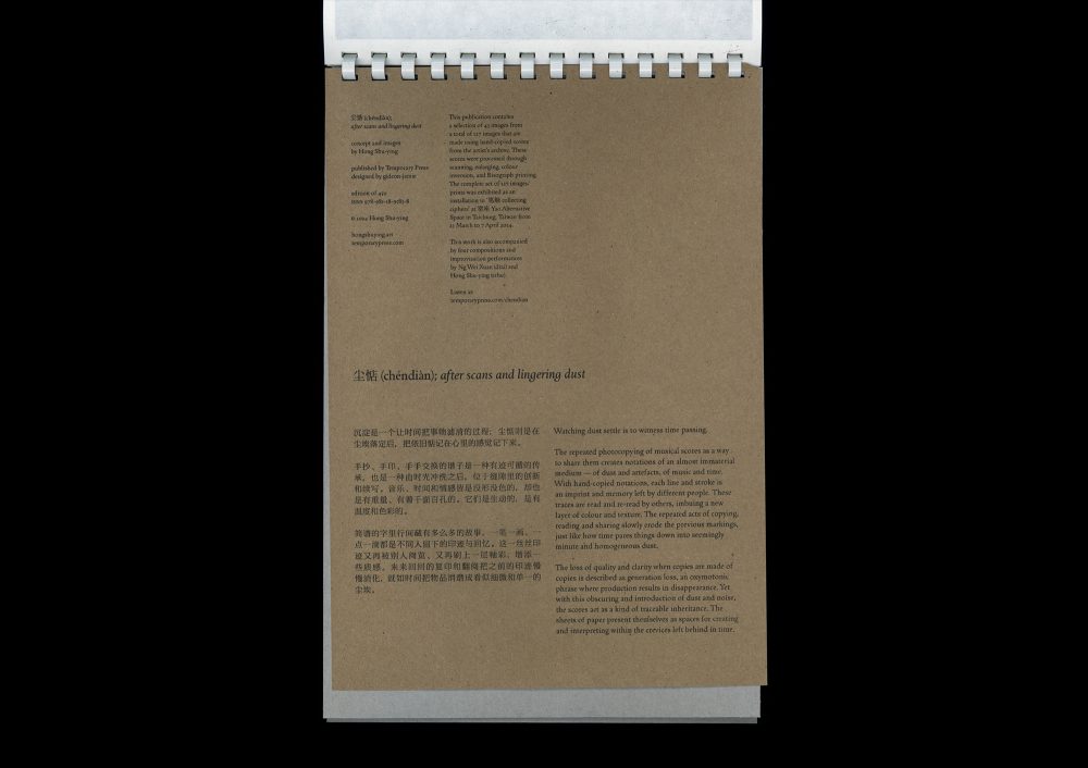 尘惦 (chéndiàn); after scans and lingering dust