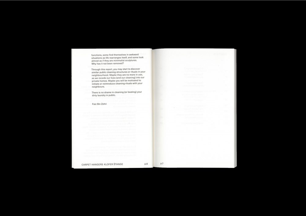 Street Report 5: Carpet Hangers